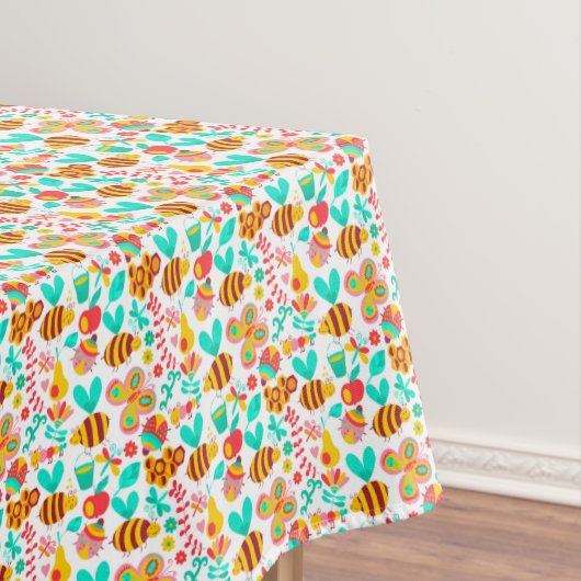 Nappe Motifs d'insectes colorés mignons (In Situ)