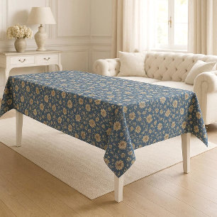 Nappe Motifs Floraux Vintage Toile Française Iconique Ca