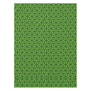 Nappe Motifs géométriques verts élégants