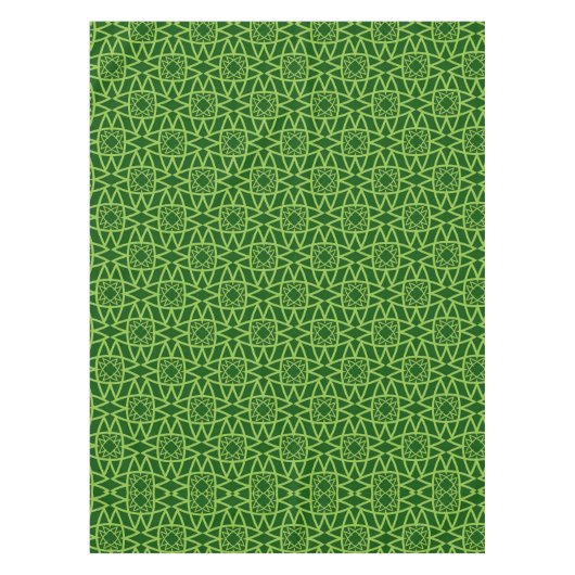 Nappe Motifs géométriques verts élégants (Devant)