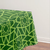 Nappe Motifs géométriques verts élégants (In Situ)