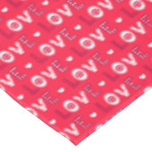 Nappe Mots rouges décoratifs (Angle)