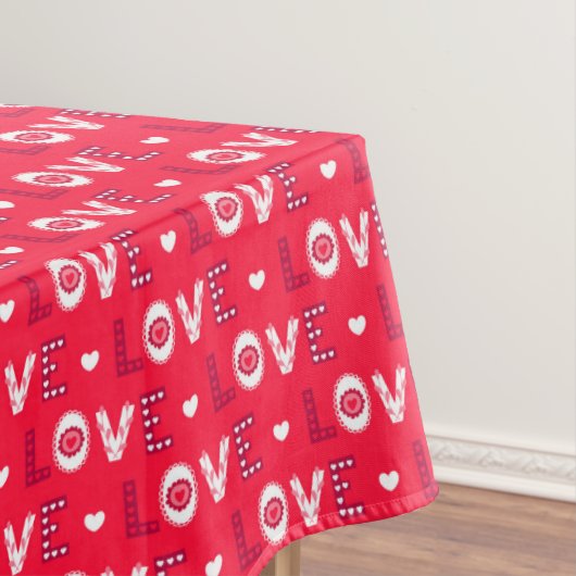 Nappe Mots rouges décoratifs (In Situ)
