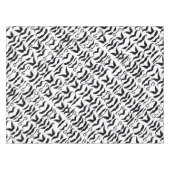 Nappe Moustache noir et blanc N'importe quelle couleur A (Devant (Horizontal))