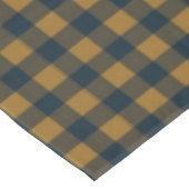 Nappe Moutarde Jaune Buffle Plaid Russe Ferme (Angle)