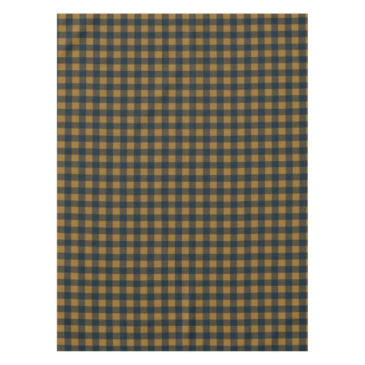 Nappe Moutarde Jaune Buffle Plaid Russe Ferme (Devant)