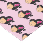 Nappe Mouton Coeurs roses (Angle)
