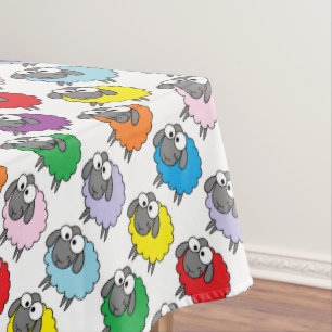 Nappe Moutons d'arc-en-ciel