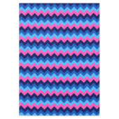 Nappe moyenne à motif chevron bleu rose Cool (Devant)