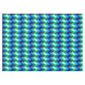 Nappe moyenne chevrons dégradés bleu-vert (Devant (Horizontal))