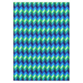 Nappe moyenne chevrons dégradés bleu-vert (Devant)
