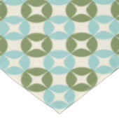 Nappe Moyenne du siècle bleu Sage vert Festif Géométriqu (Angle)