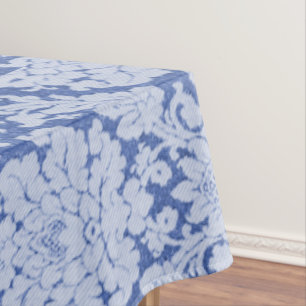 Nappe Multi-Size bleu de classique de damassé
