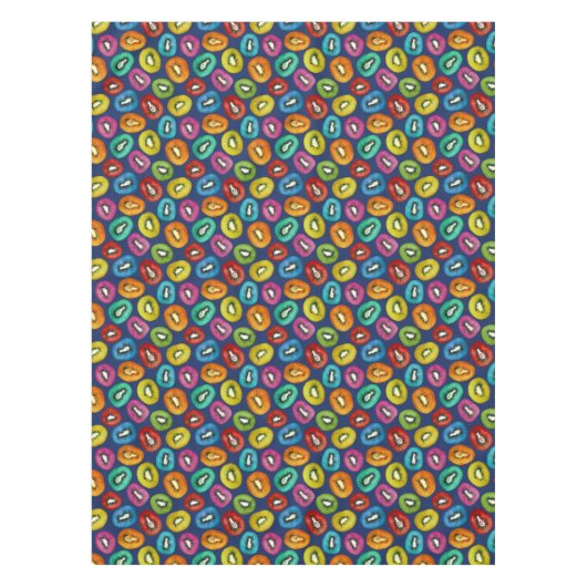 Nappe Multicolor Kiwi Motif (Devant)