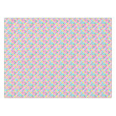 Nappe Multicolored rustic flower pattern on white  (Devant (Horizontal))