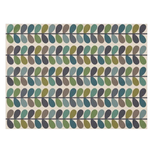 Nappe Multicouleur moderne à plusieurs tiges kingfischer (Devant (Horizontal))