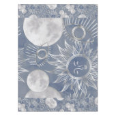 Nappe Mystique solaire | Dusty Blue Silver Moon Stars So (Devant)