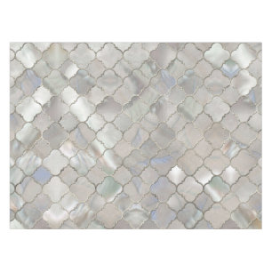 Nappe Nacre marocaine de motif de Quatrefoil