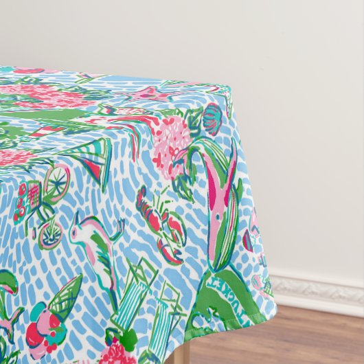 Nappe Nantucket Preppy Palm Beach Print (In Situ)