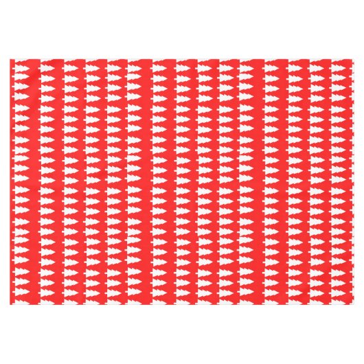 Nappe Nappe, blanc Joyeux arbres de Noël Rouge (Devant (Horizontal))