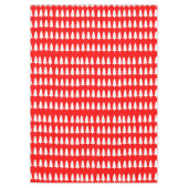 Nappe Nappe, blanc Joyeux arbres de Noël Rouge (Devant)