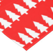 Nappe Nappe, blanc Joyeux arbres de Noël Rouge (Angle)