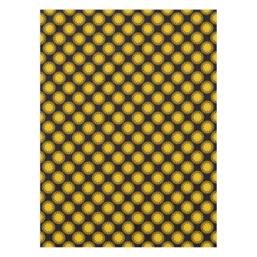 Nappe Nappe, Fleur Kaleidoscope Jaune Orange (Devant)