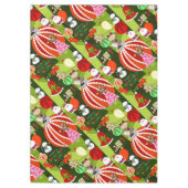 Nappe Nappe, Joyeux Noël Green Bows Rouge (Devant)