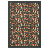 Nappe Nature-Inspired Tablecloth Mushrooms & Moss Art (Devant)