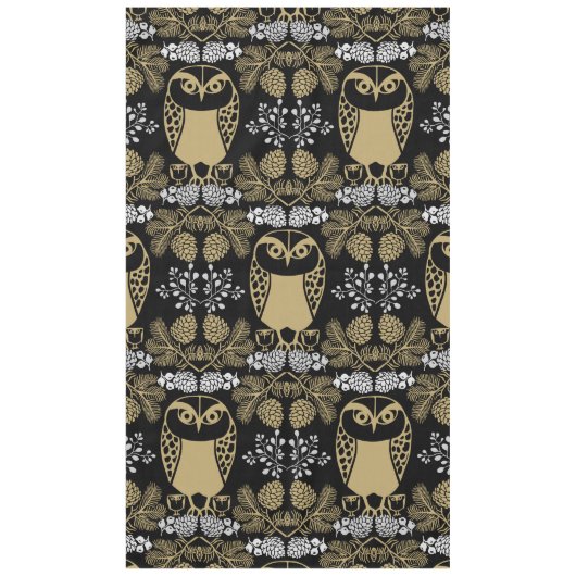 Nappe Nature Owl Folk Art (Devant)