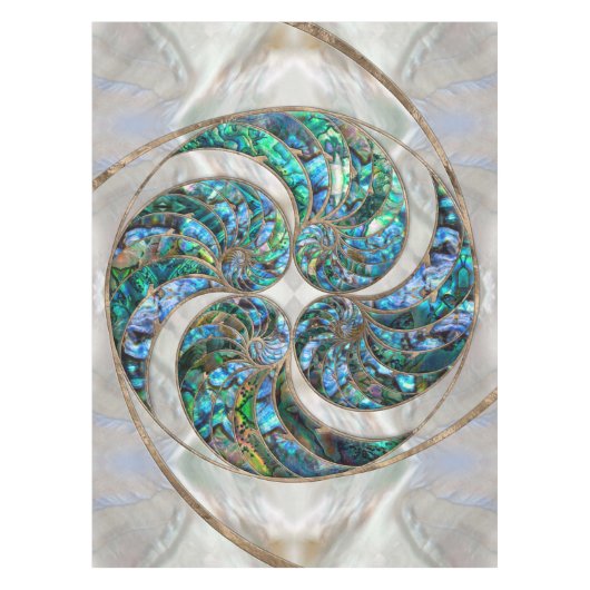 Nappe Nautilus Shell - Abalone et Pearl (Devant)