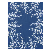 Nappe Navy Blue White Cherry Blossom  (Devant)