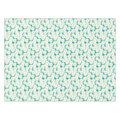 Nappe Négative Space Daisies blanc jaune sur vert (Devant (Horizontal))
