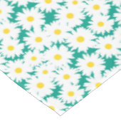 Nappe Négative Space Daisies blanc jaune sur vert (Angle)