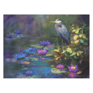 Nappe Nénuphar enchanté de l'étang Nature Aquarelle