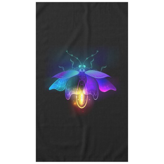Nappe Neon Firefly sur noir (Devant)