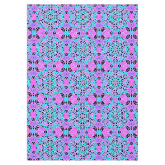 Nappe Neon kaleidoscope, mandala (Devant)