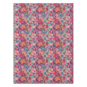 Nappe néon rose Paisley motif floral (Devant)