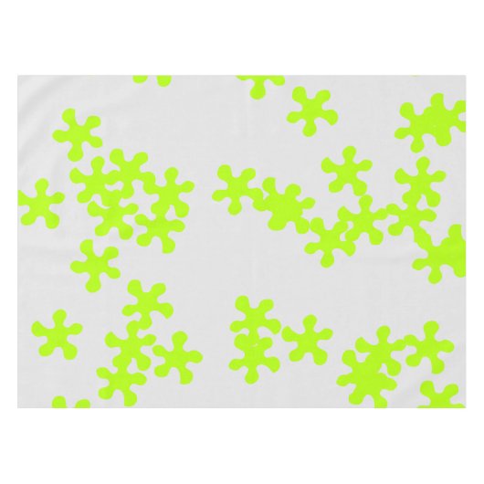 Nappe néon vert citron gris amusant enfants (Devant (Horizontal))