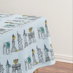 Nappe New York City Hanoukka NYC Fête juive Chanukah<br><div class="desc">Il présente une illustration originale de stylo et d'encre d'une rangée de monuments classiques de New York, "habillés" pour la saison des fêtes d'Hanoukka. Idéal pour tous ceux qui vivent ou aiment NYC ! Ne vois-tu pas exactement ce que tu cherches ? Vous avez besoin d'aide pour la personnalisation ?...</div>
