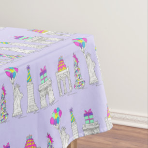 Nappe New York City NYC Landmarks fête d'anniversaire