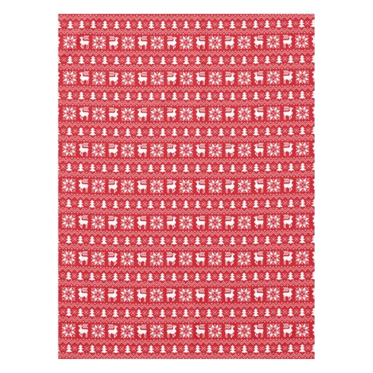 Nappe Nice traditionnel Noël Rouge Sweat Motif (Devant)