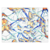 Nappe No d'encre égouttée, image avec orange, taches ble (Devant (Horizontal))