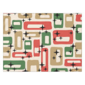 Nappe Noël Atomique Moderne du Milieu du Siècle (Devant (Horizontal))