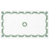 Nappe Noël blanc et bleu de la Chinoiserie (Devant (Horizontal))