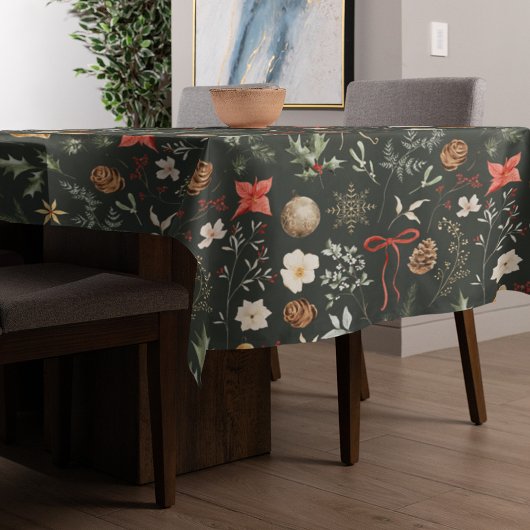 Nappe Noël botanique d'hiver