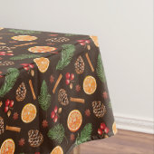 Nappe Noël botanique d'hiver rustique Motif sans couture (In Situ)