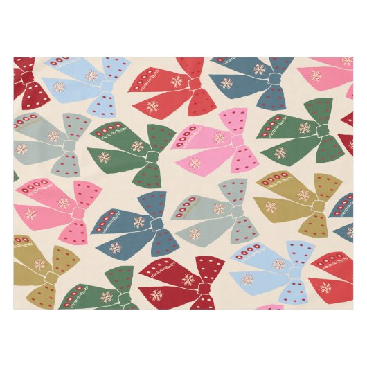 Nappe Noël Bows Coquette (Devant (Horizontal))