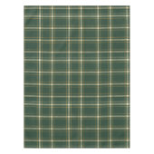 Nappe Noël carreaux verts classiques (Devant)