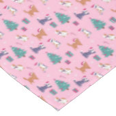 Nappe Noël Chats et arbres Motif de vacances (Angle)